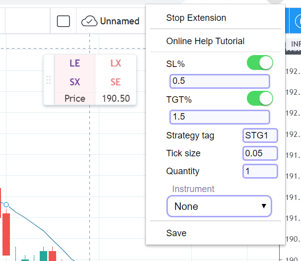 How to send bracket orders or cover orders from TradingView