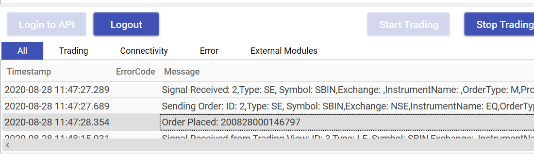 Start on connector app