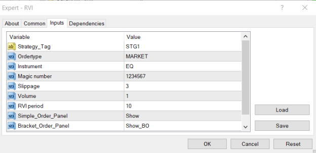 Input Parameters as per your Requirement 