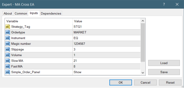  Input Parameters as per your Requirement 