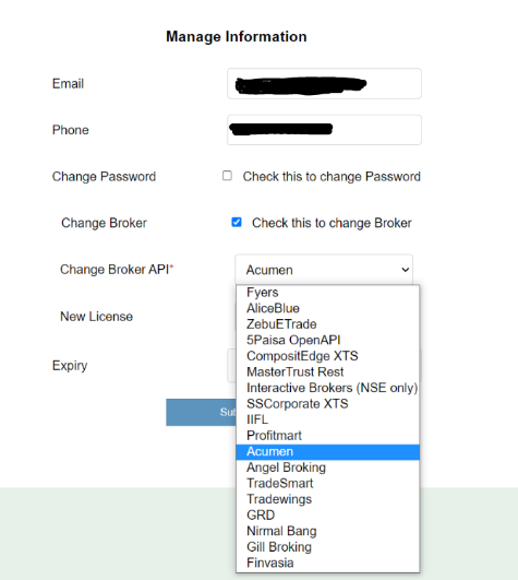 change broker